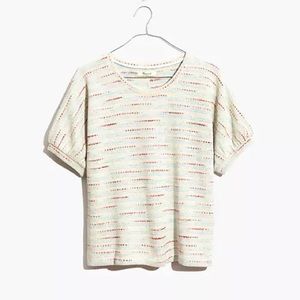 Madewell Textured Puff Sleeve Top NWT